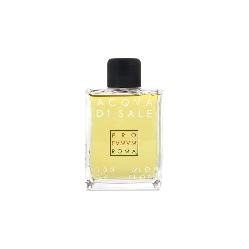 Acqua di Sale Eau de Parfum bottle, 100ml, featuring "ProFumum Roma" branding.