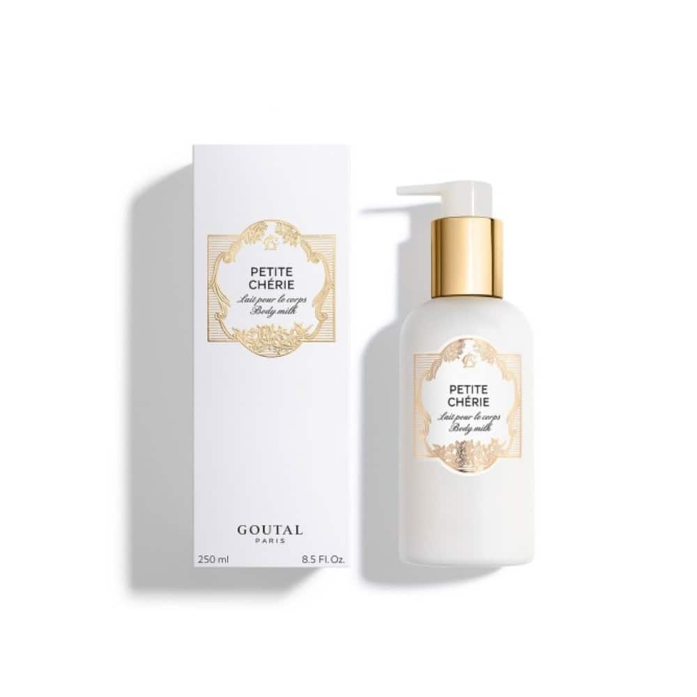 Goutal Paris Petite Chérie body milk lotion 250ml with gold pump and box