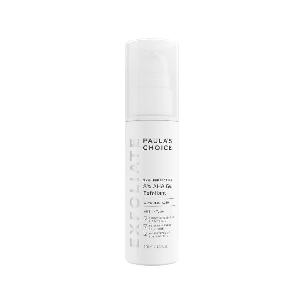 Skin Perfecting 8% AHA Gel Exfoliant with glycolic acid for all skin types