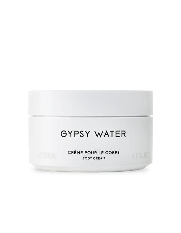 Gypsy Water Body Cream: White jar of 200ml Byredo Gypsy Water body cream