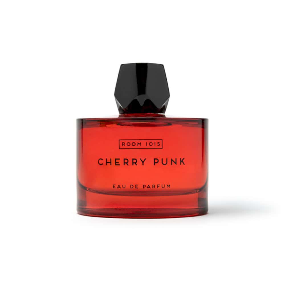 Room 1015 Cherry Punk Eau de Parfum: Red glass bottle with black geometric cap