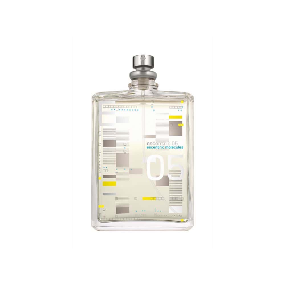 Escentric Molecules Molecule 05 Eau de Toilette 100ml bottle with abstract geometric design