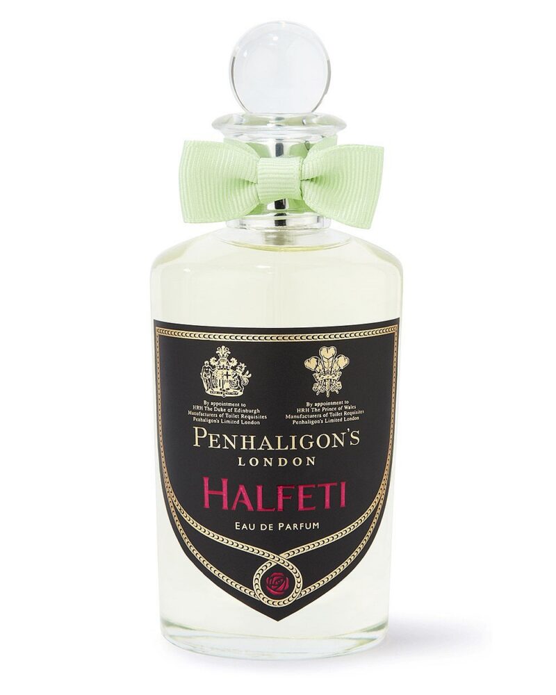Penhaligon's Halfeti Eau de Parfum 100ml bottle with green ribbon and black label