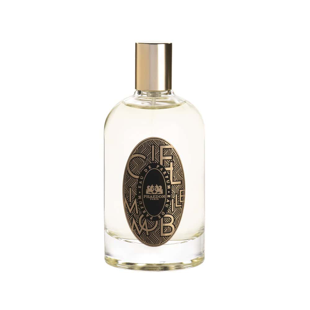Phaedon Paris Ciel Immobile Eau de Parfum bottle with gold cap and ornate label