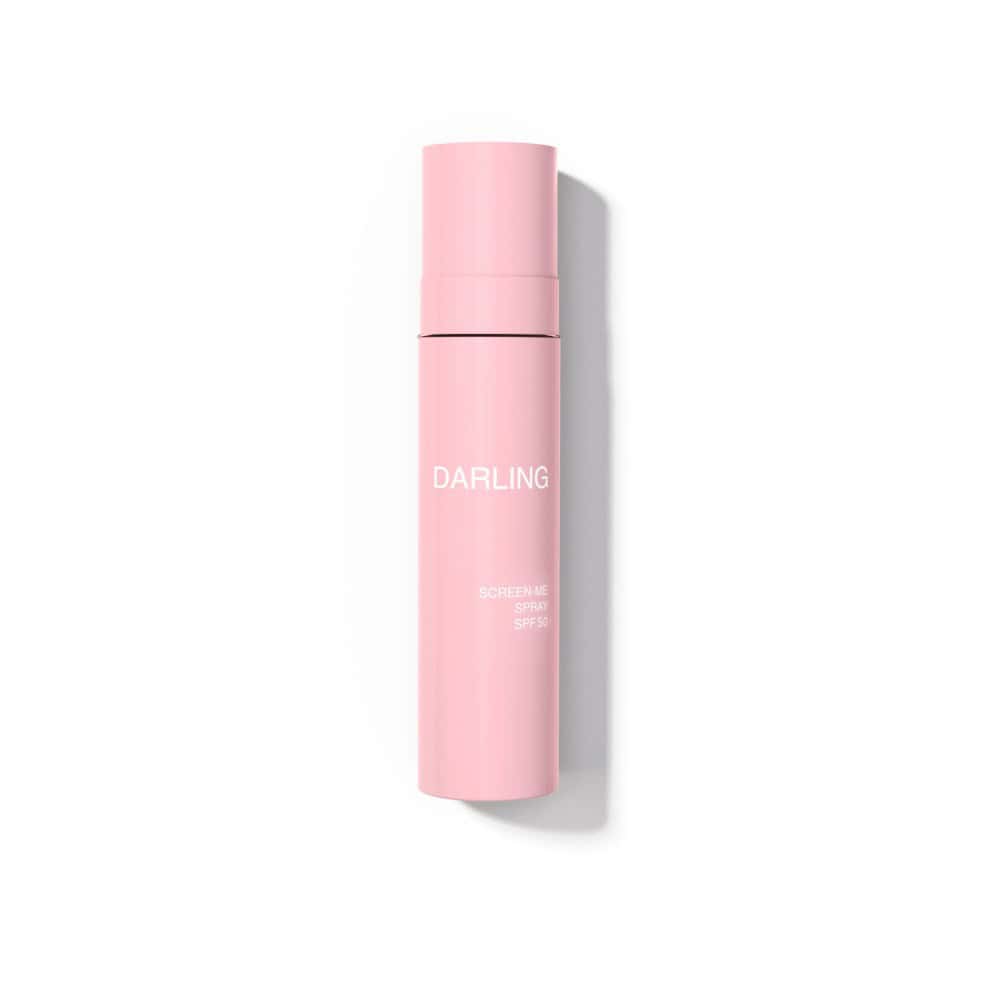 Darling Screen-Me Spray SPF50+ in a pink bottle