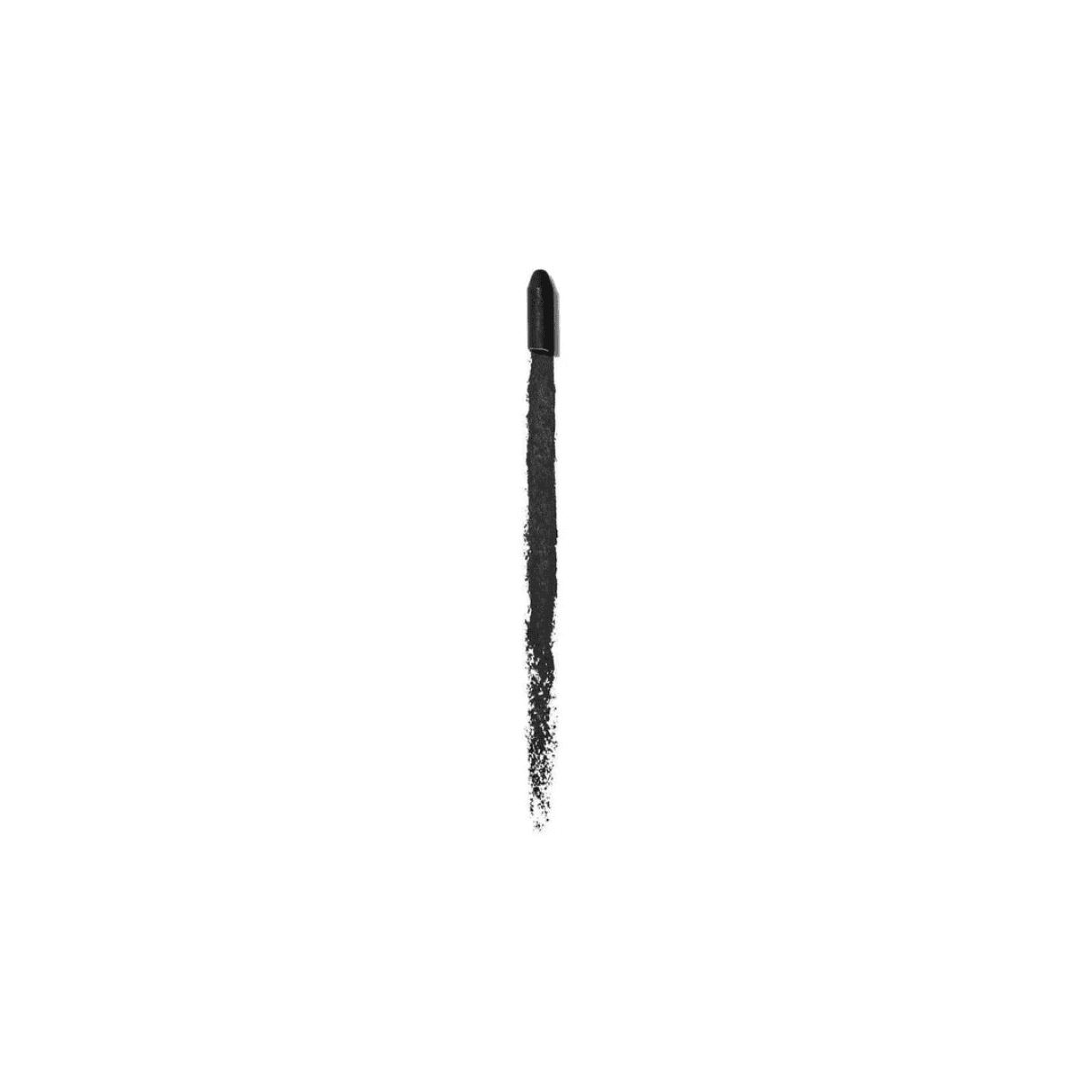 Dusk brown gel eyeliner swatch with a clean line and smudged end.