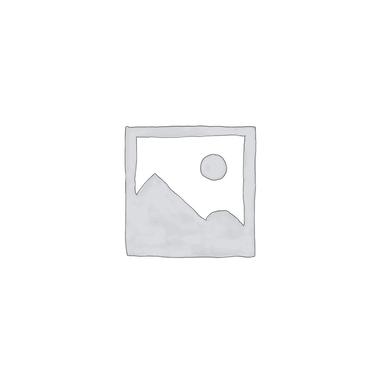 Hand-drawn sketch of a mountain landscape with a sun in a square frame.